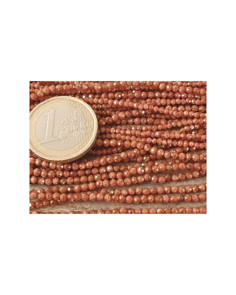 Goldflusskette facettiert 2mm
