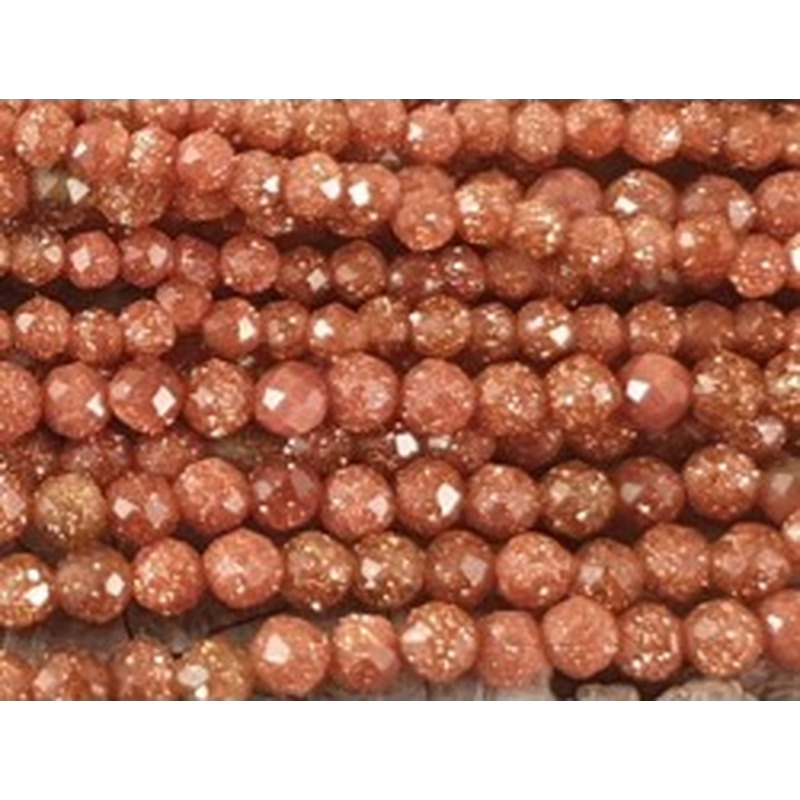 Goldflusskette facettiert 2mm