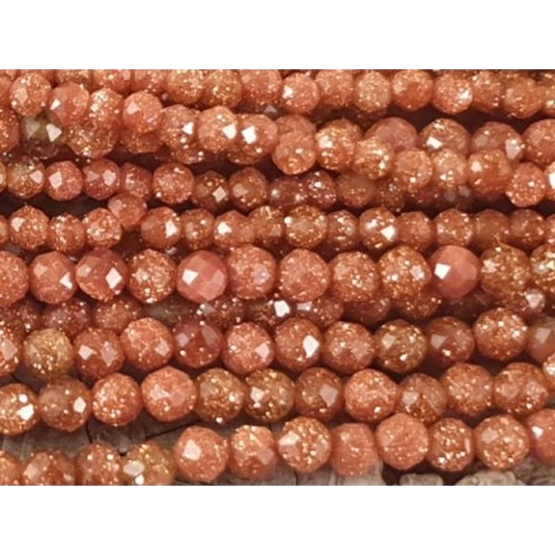 Goldflusskette facettiert 2mm