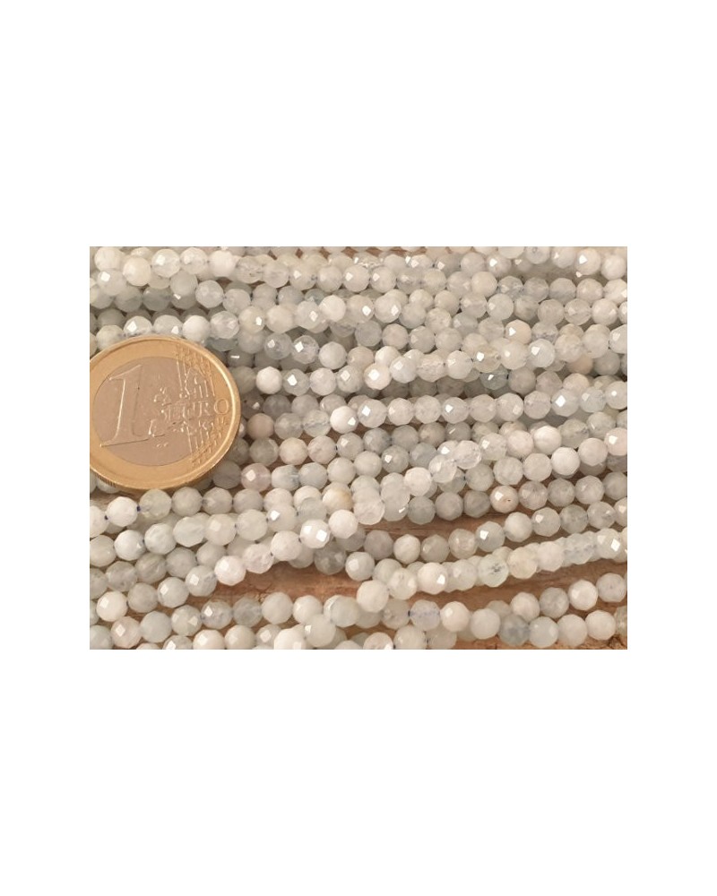 Aquamarinkette facettiert, 4mm