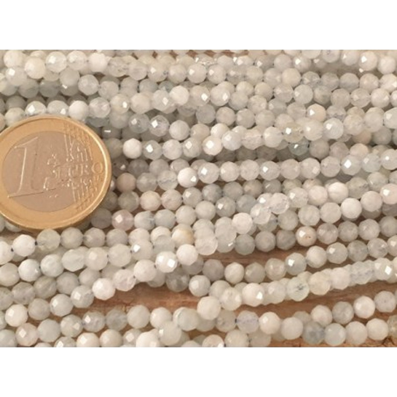 Aquamarinkette facettiert, 4mm