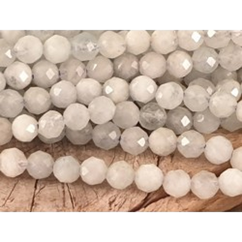 Aquamarinkette facettiert, 4mm