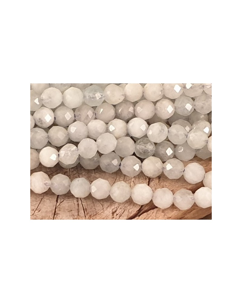 Aquamarinkette facettiert, 4mm
