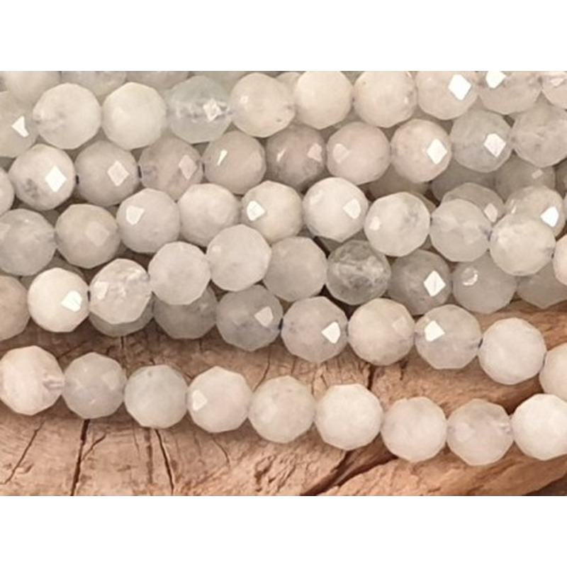Aquamarinkette facettiert, 4mm