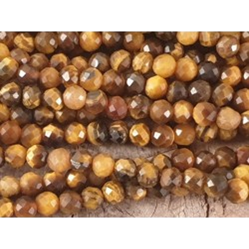 Tigeraugekette facettiert 3mm