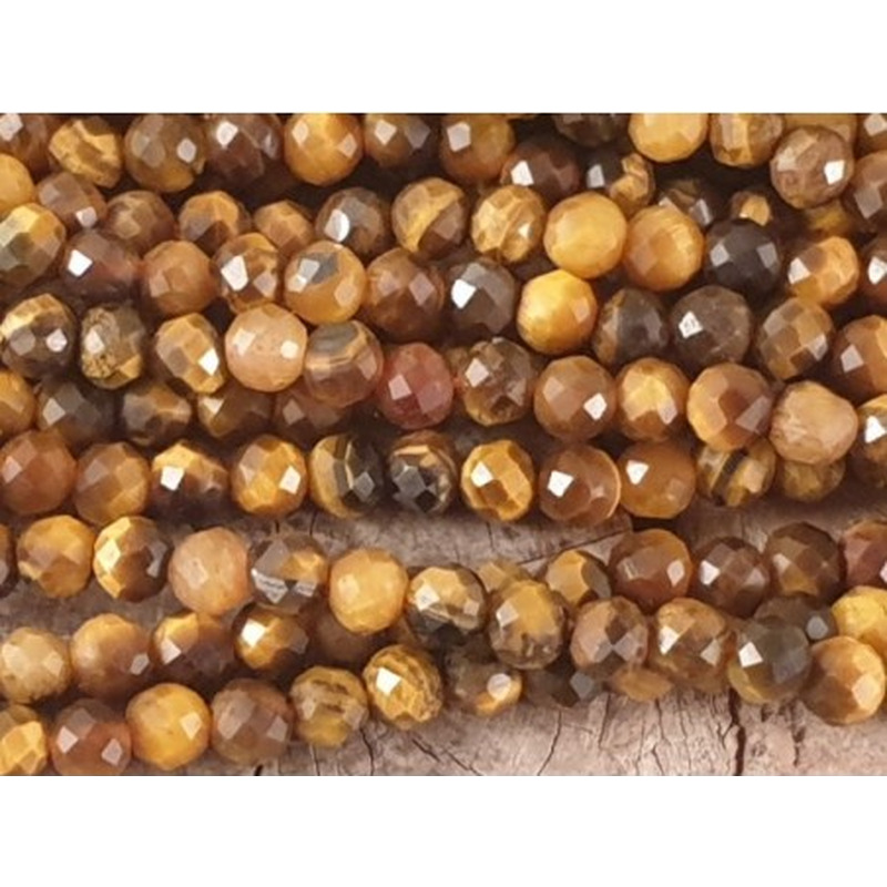 Tigeraugekette facettiert 3mm