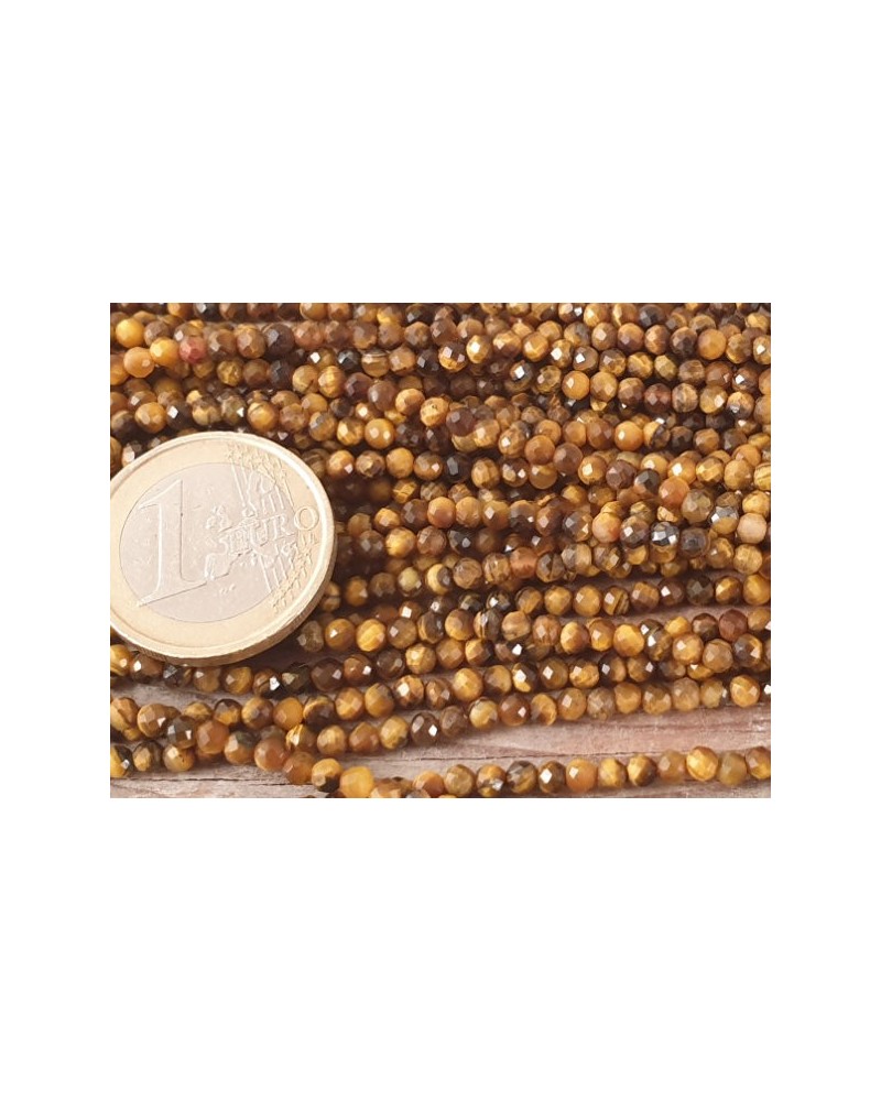 Tigeraugekette facettiert 3mm