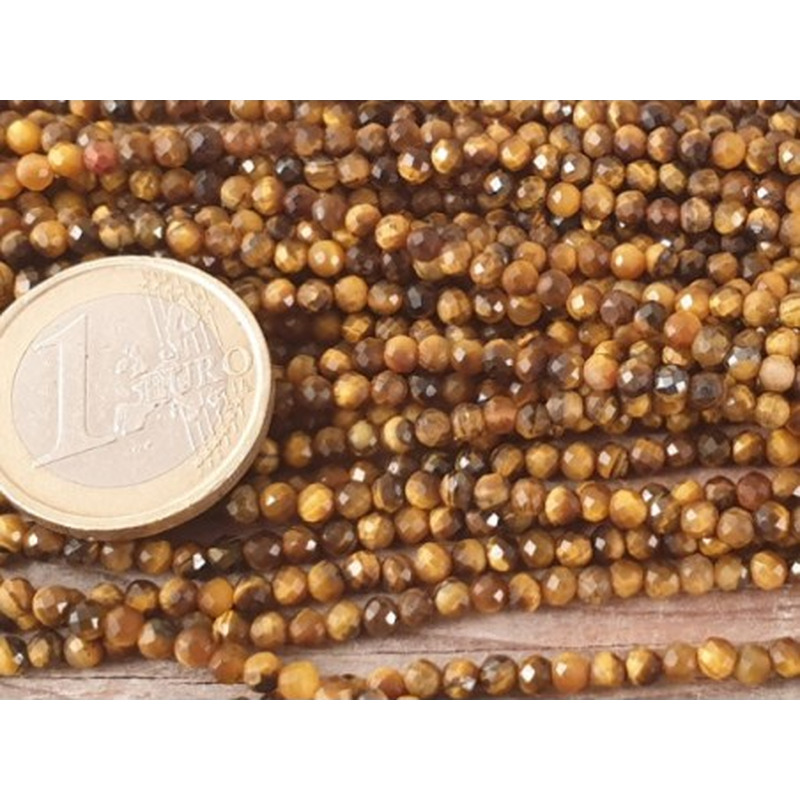 Tigeraugekette facettiert 3mm