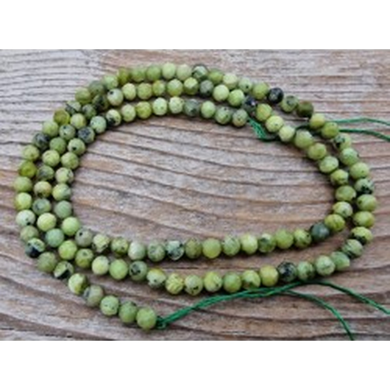 Nephrit Jadekette facettiert 3mm 2