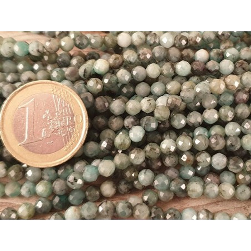 Smaragdkette (Beryll) facettiert 4mm