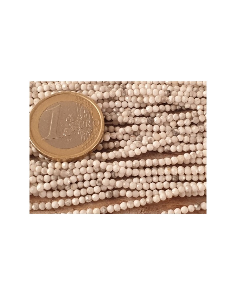 Howlithkette facettiert 2mm