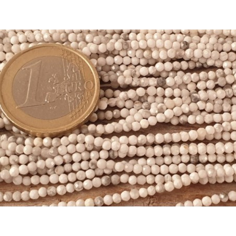 Howlithkette facettiert 2mm