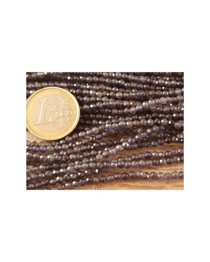 Iolithkette (Wassersafir) facettiert 3mm