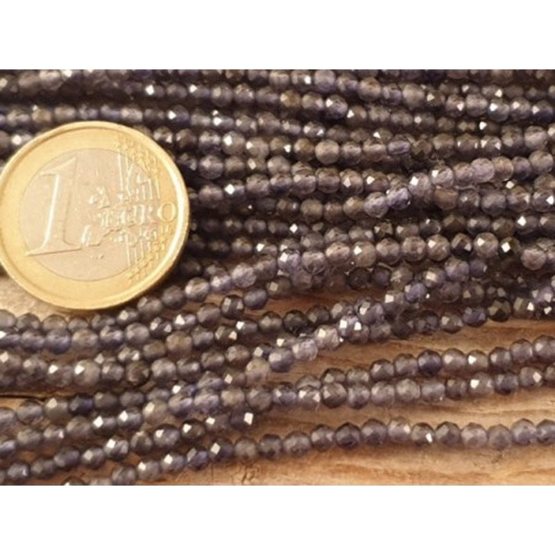 Iolithkette (Wassersafir) facettiert 3mm