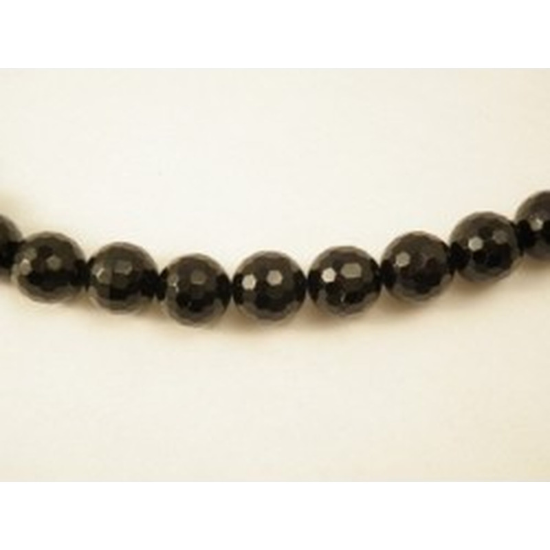 Onyxkette facettiert 12mm