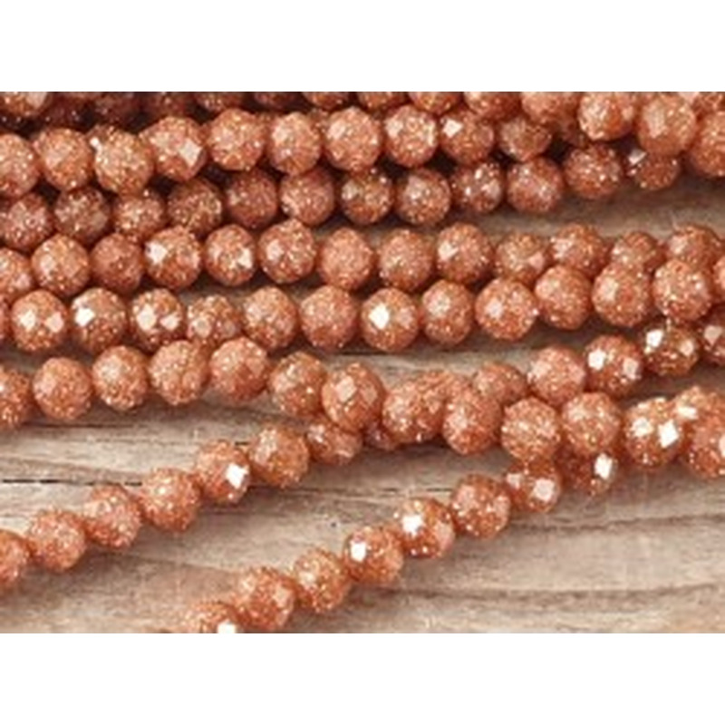 Goldflusskette facettiert 3mm