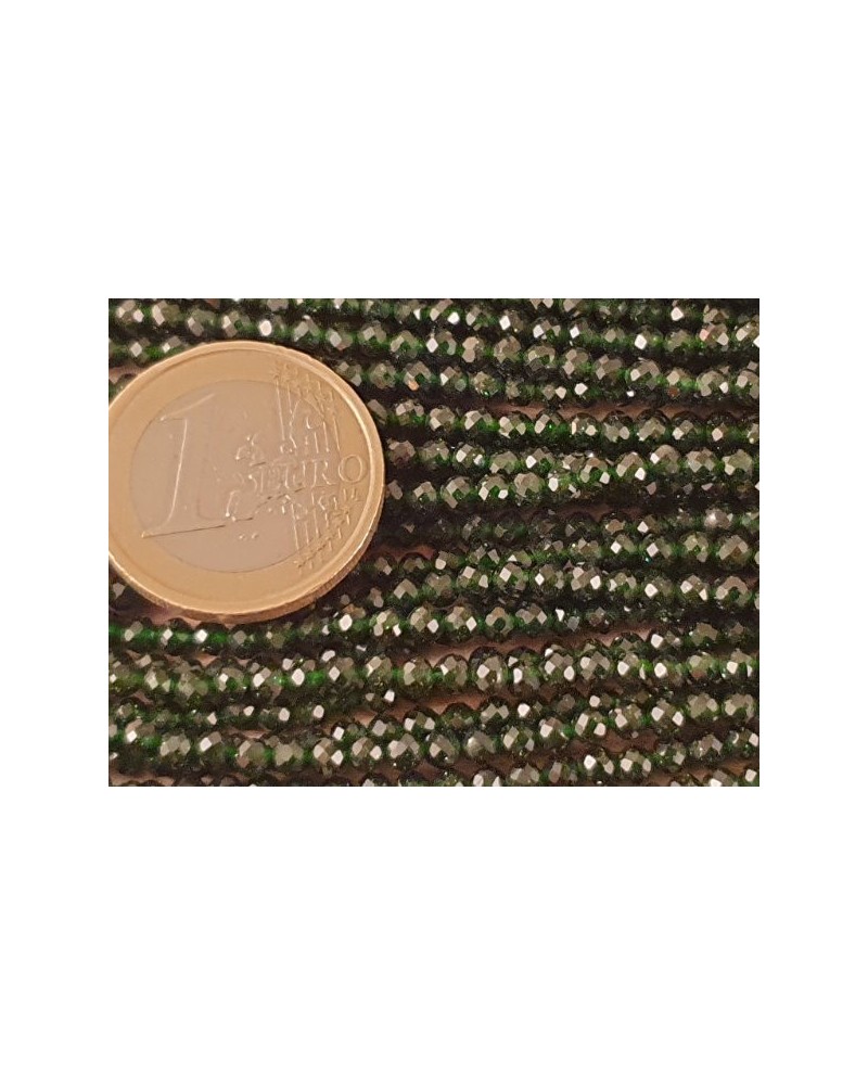 grüne Goldflusskette facettiert 3mm