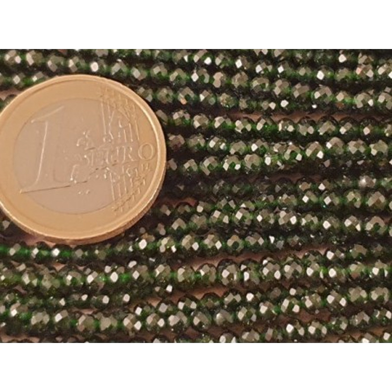 grüne Goldflusskette facettiert 3mm