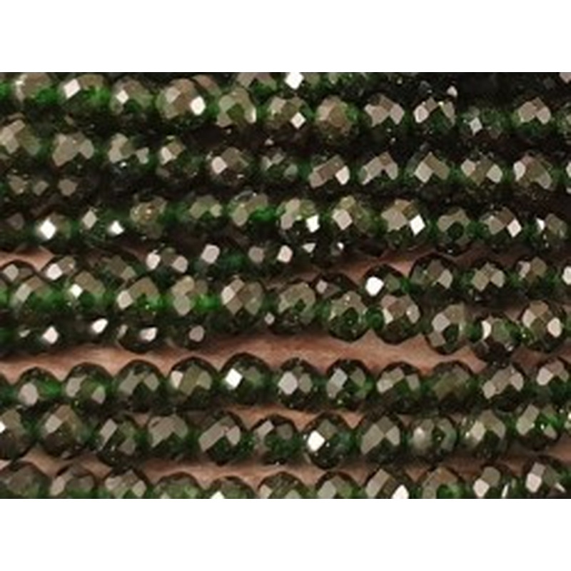grüne Goldflusskette facettiert 3mm