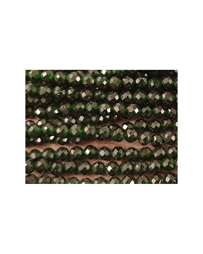 grüne Goldflusskette facettiert 3mm