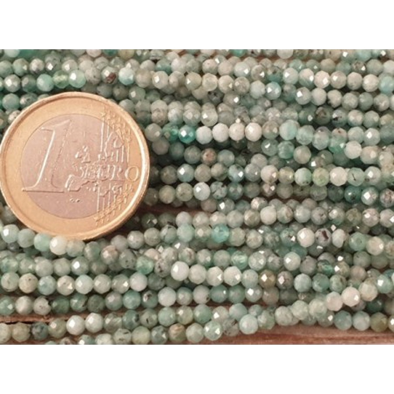 Smaragdkette (Beryll) facettiert 3mm