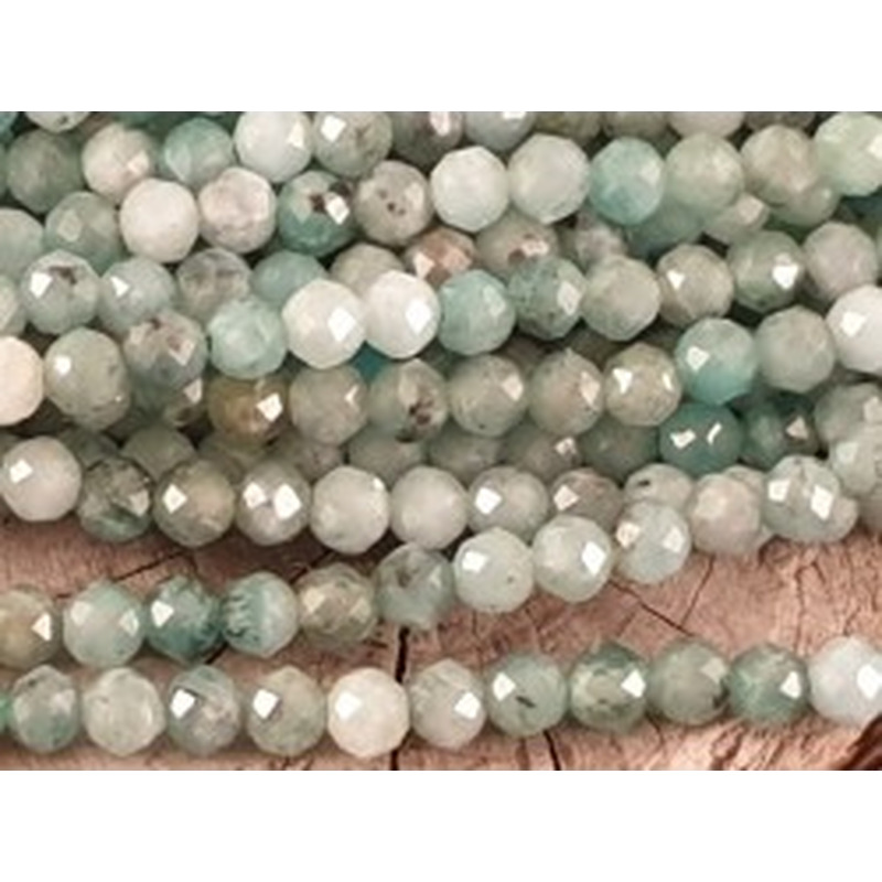 Smaragdkette (Beryll) facettiert 3mm