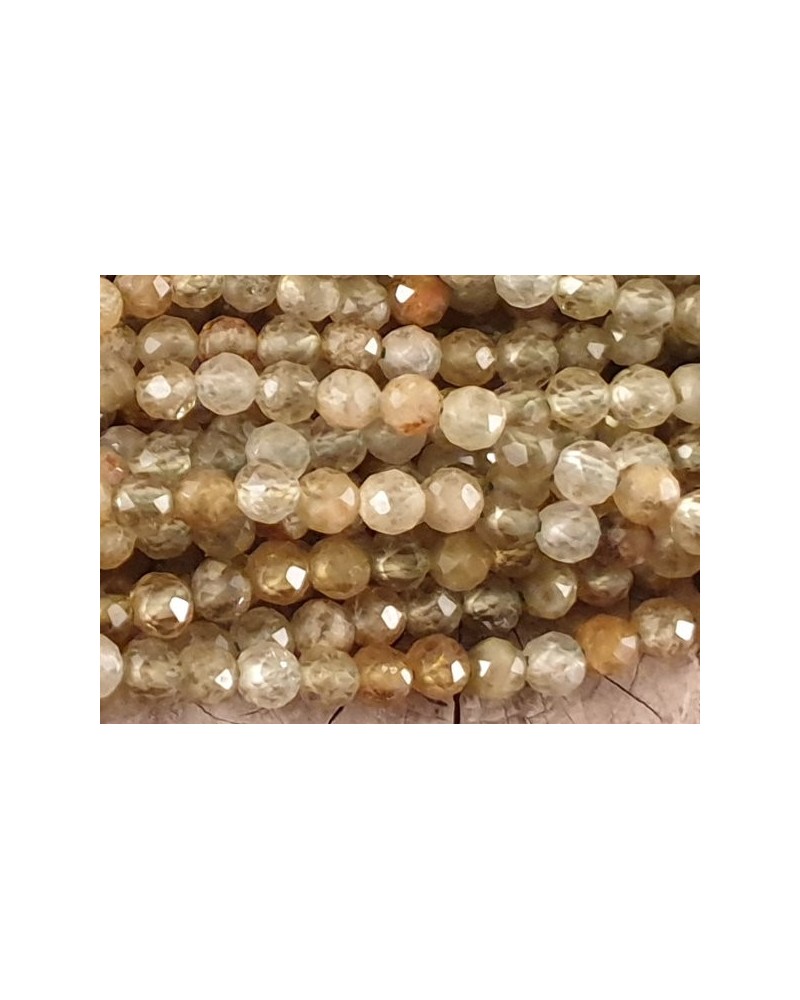 Grossularkette 3mm facettiert