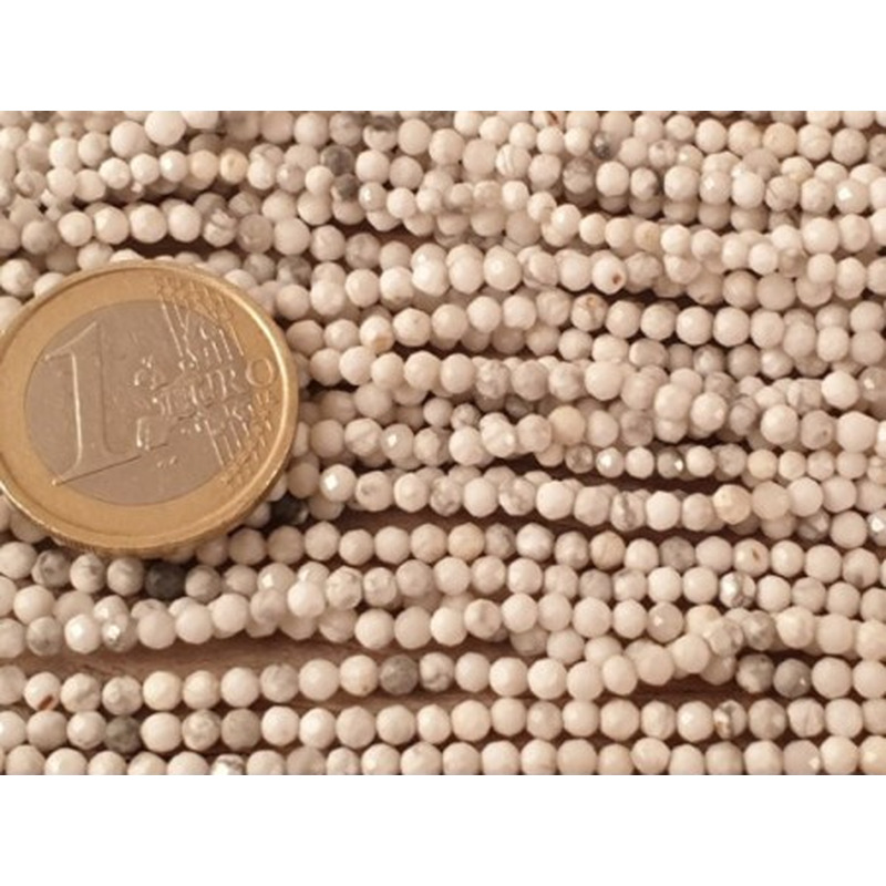 Howlithkette facettiert 3mm