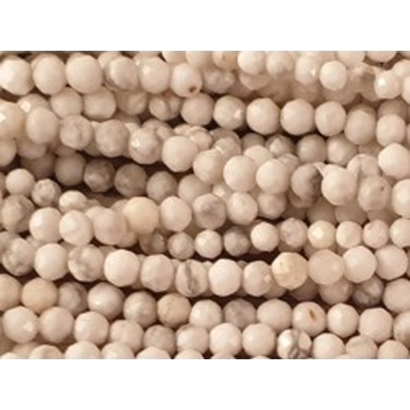 Howlithkette facettiert 3mm