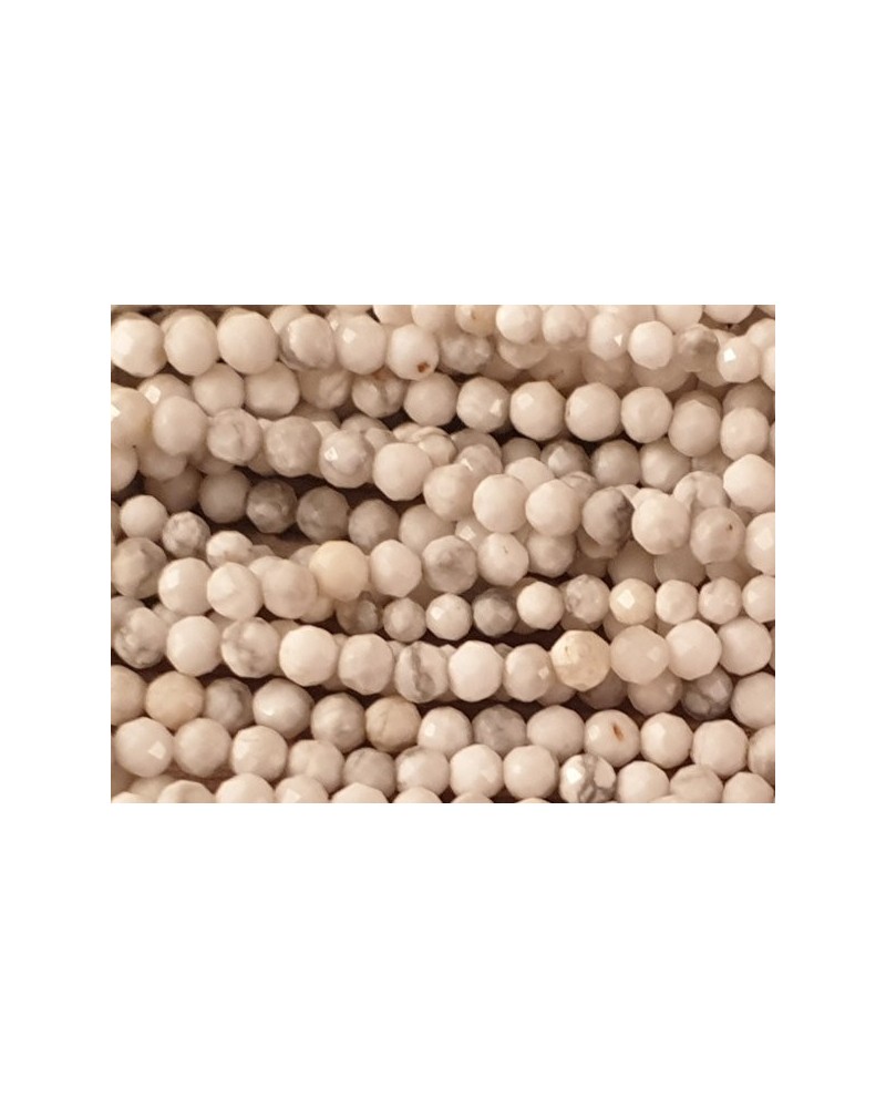 Howlithkette facettiert 3mm