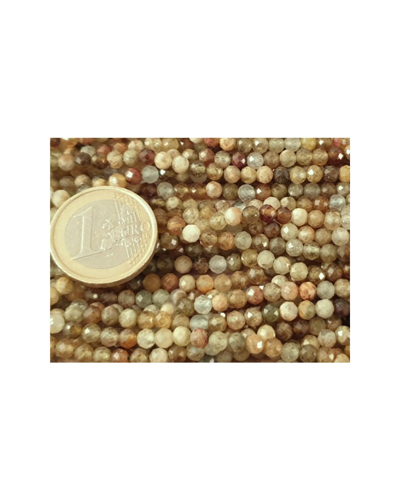 Grossularkette 4mm facettiert