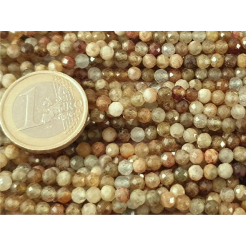 Grossularkette 4mm facettiert