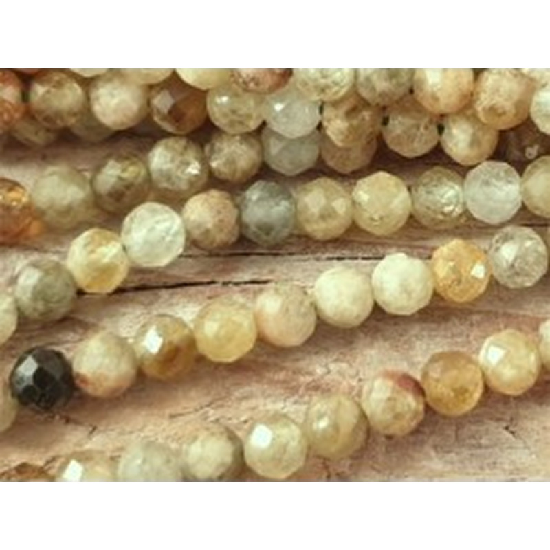 Grossularkette 4mm facettiert