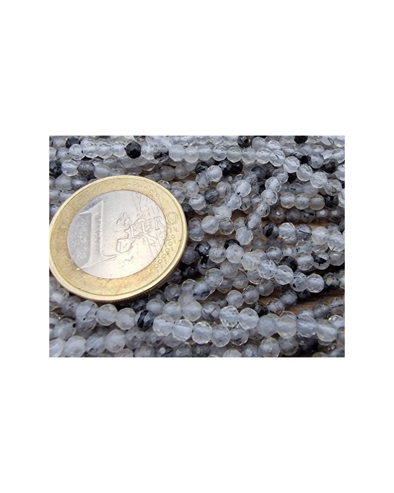 Turmalinquarzkette facettiert 3mm