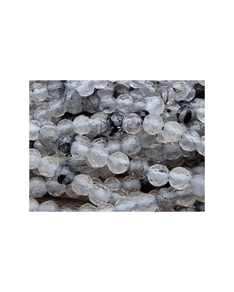 Turmalinquarzkette facettiert 3mm