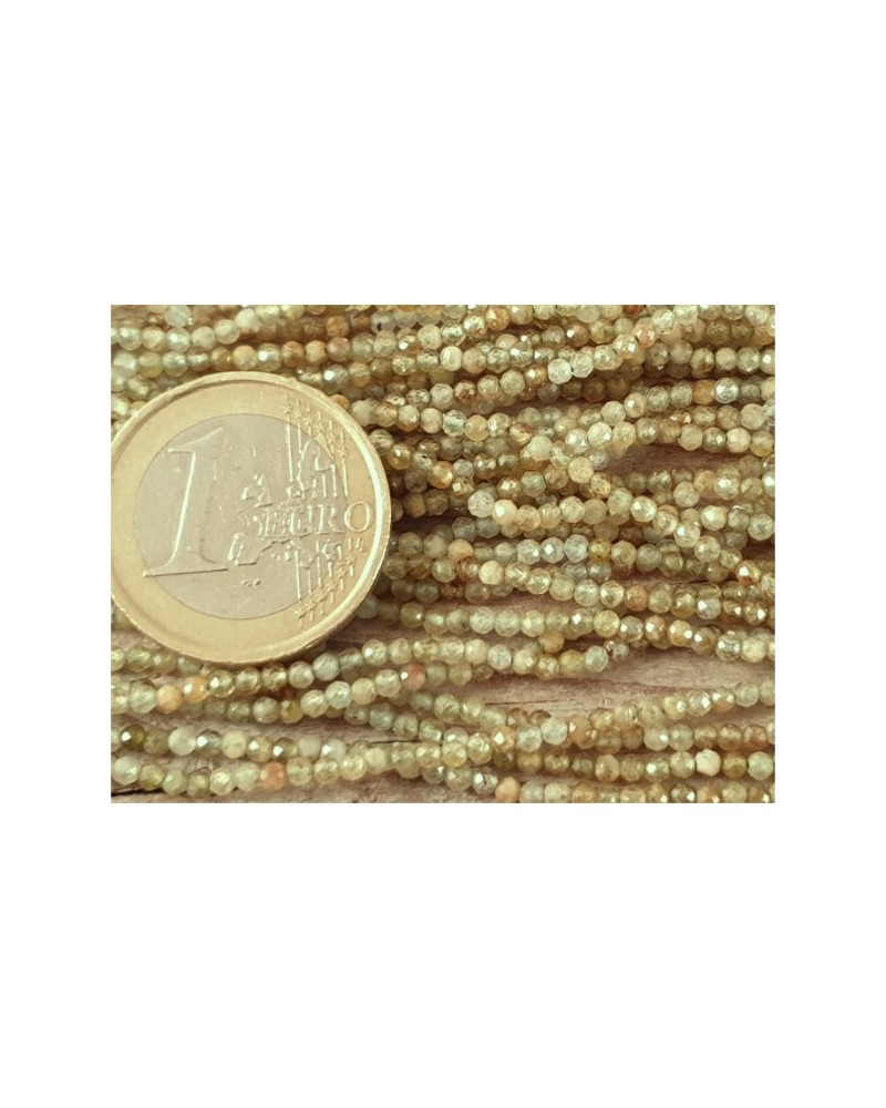 Grossularkette 2mm facettiert