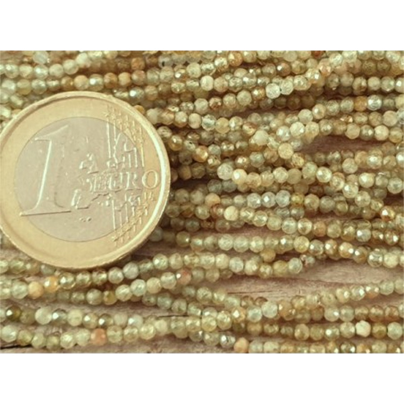Grossularkette 2mm facettiert