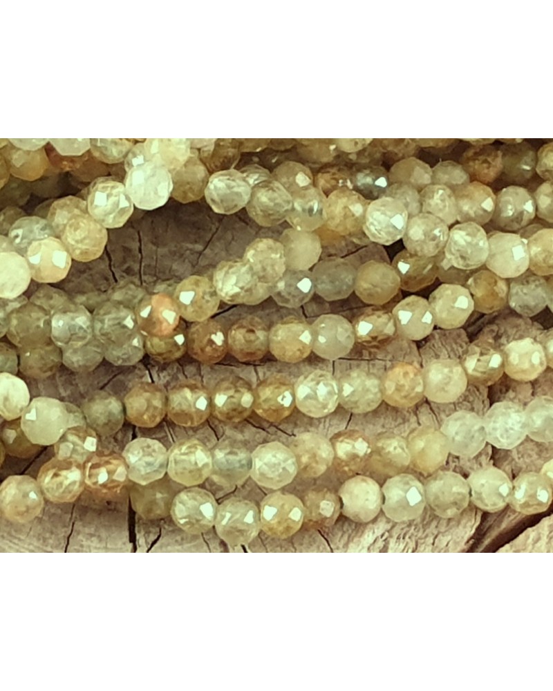 Grossularkette 2mm facettiert
