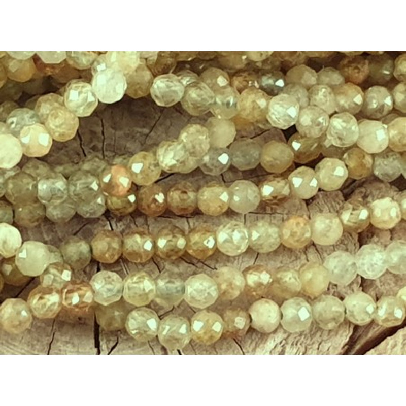 Grossularkette 2mm facettiert