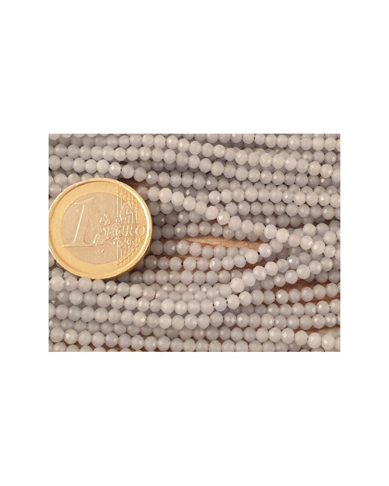 Anhydritkette (Angelit) facettiert 3mm