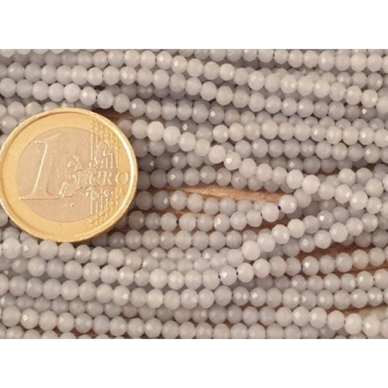 Anhydritkette (Angelit) facettiert 3mm