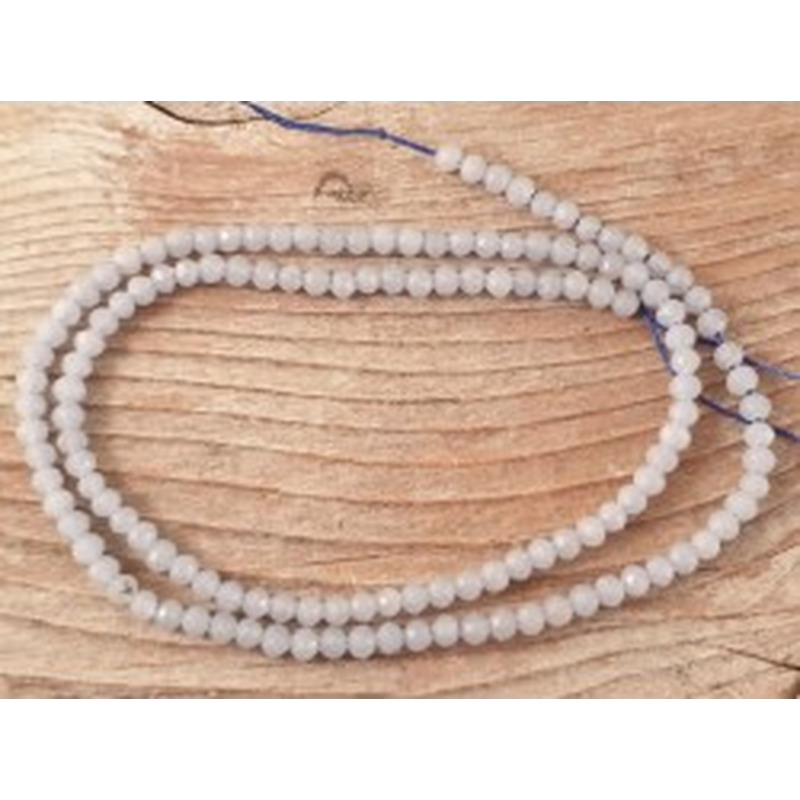 Anhydritkette (Angelit) facettiert 3mm 2