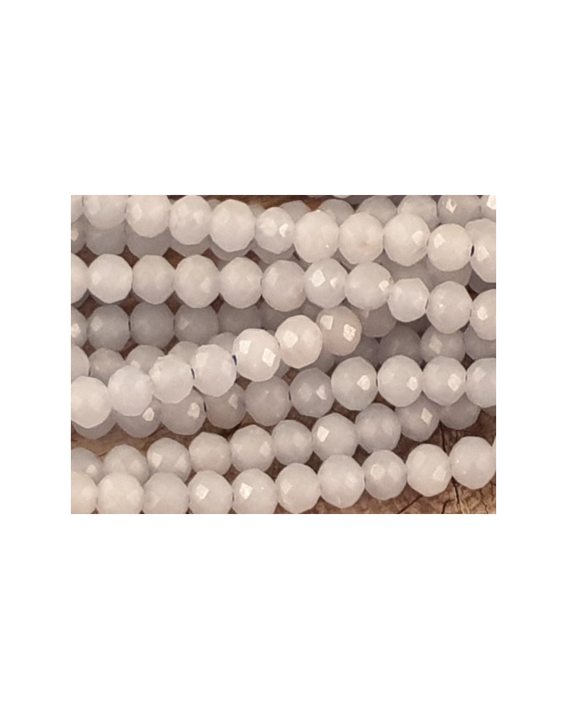 Anhydritkette (Angelit) facettiert 3mm