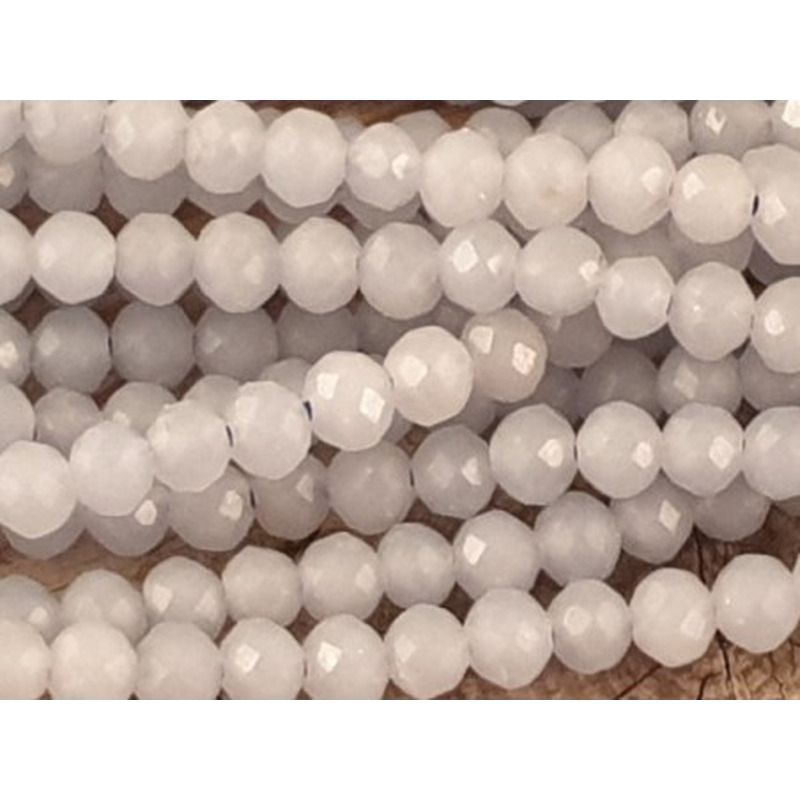 Anhydritkette (Angelit) facettiert 3mm