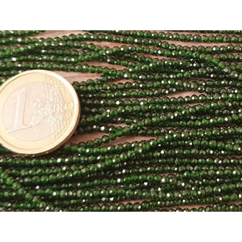 grüne Goldflusskette facettiert 2mm