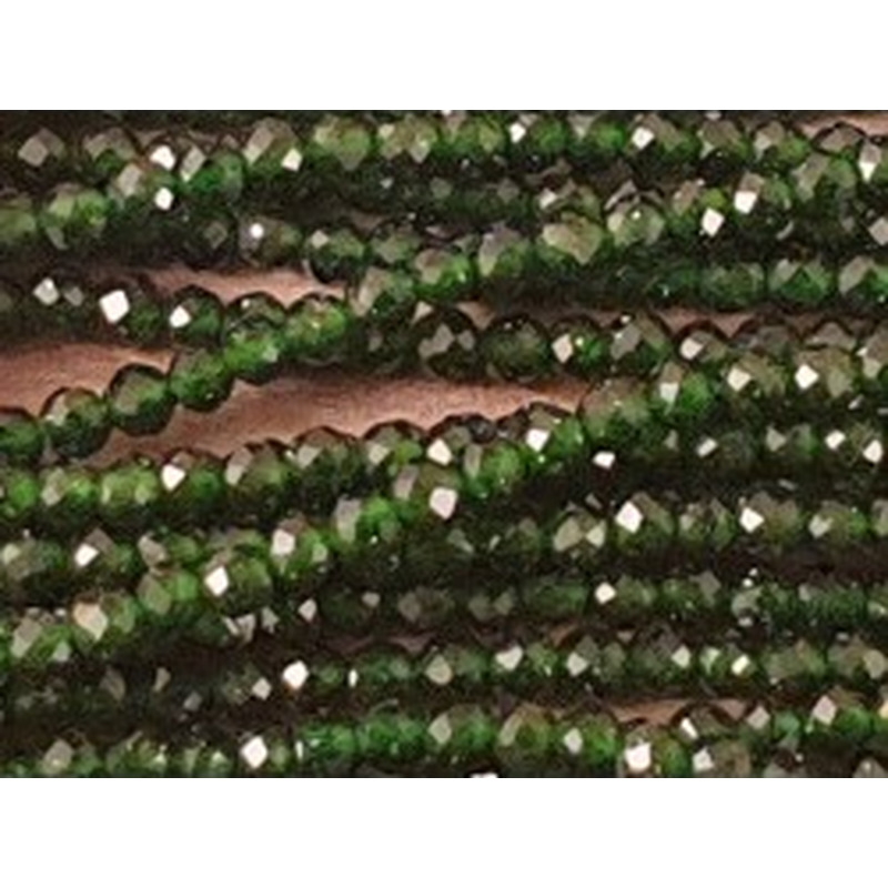 grüne Goldflusskette facettiert 2mm