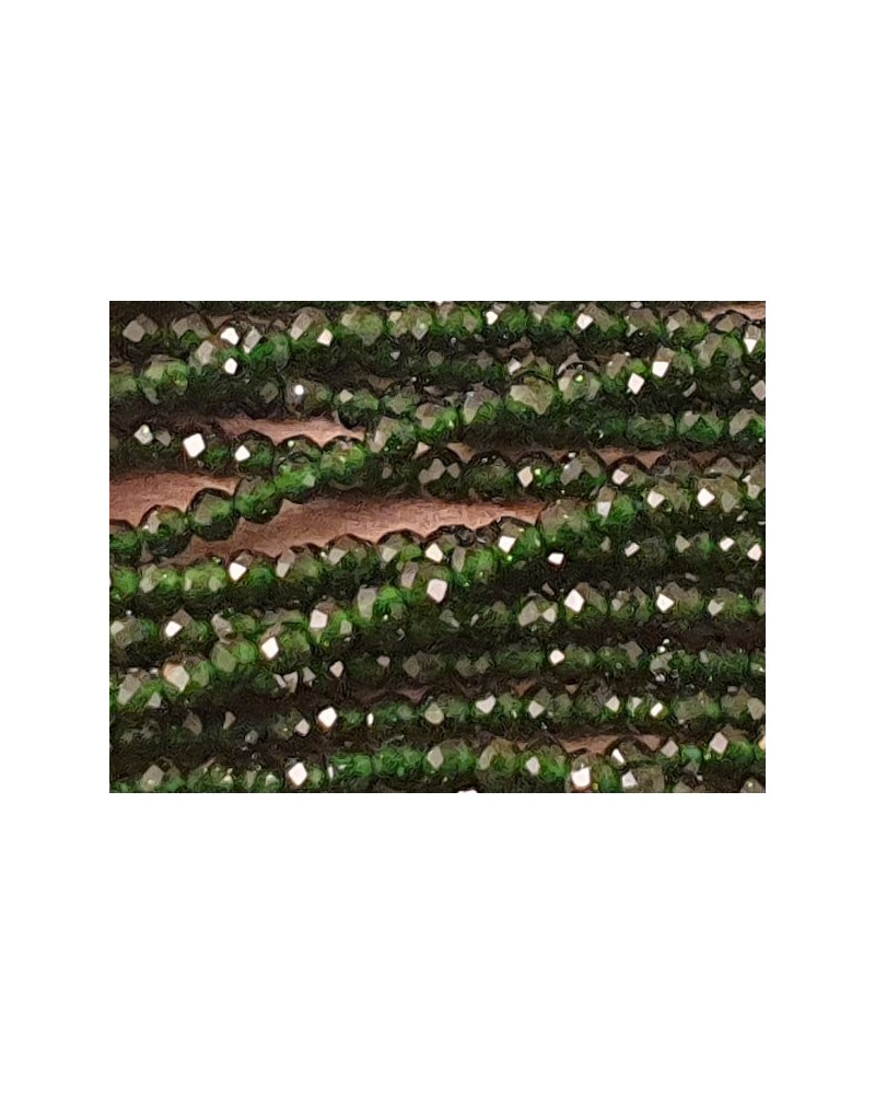 grüne Goldflusskette facettiert 2mm
