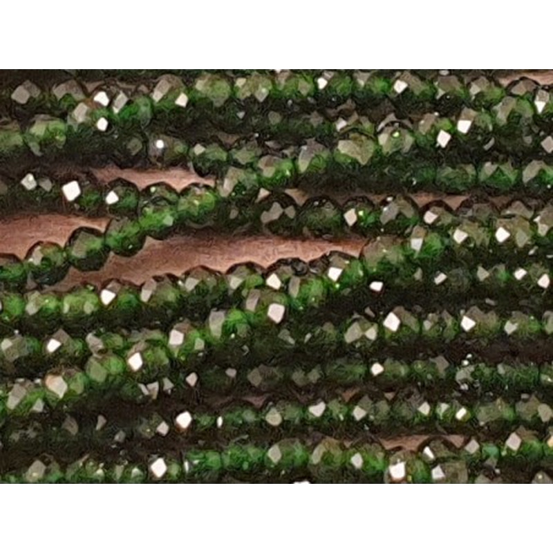 grüne Goldflusskette facettiert 2mm