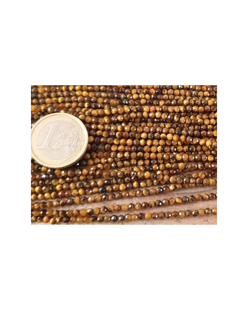 Tigeraugekette facettiert 2mm