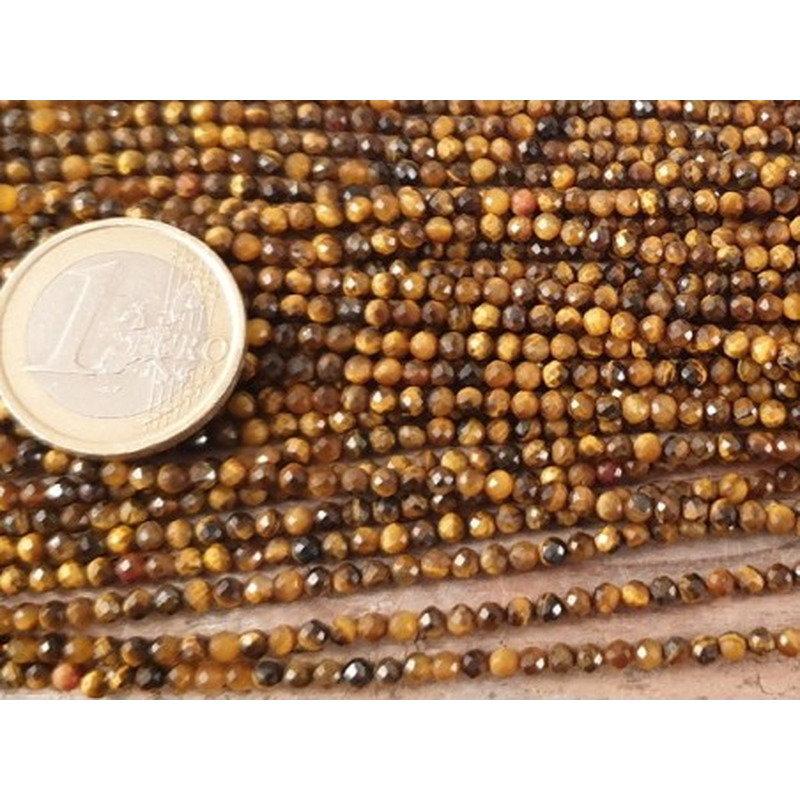 Tigeraugekette facettiert 2mm